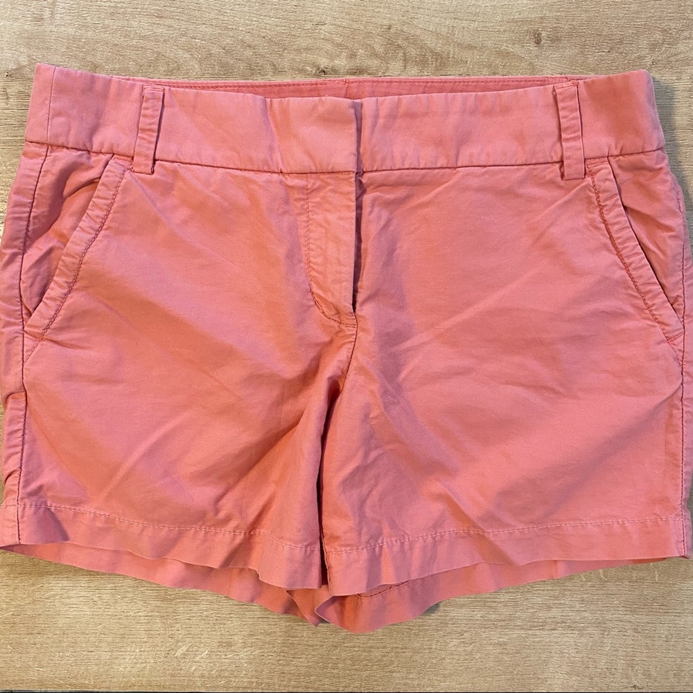 J. Crew Chino Shorts, Coral pink, 10